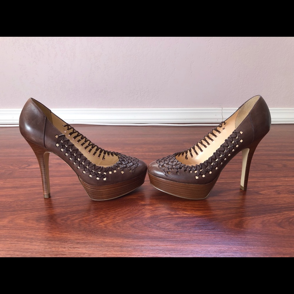 Guess Brown Laced Heels 👠 - Brand new